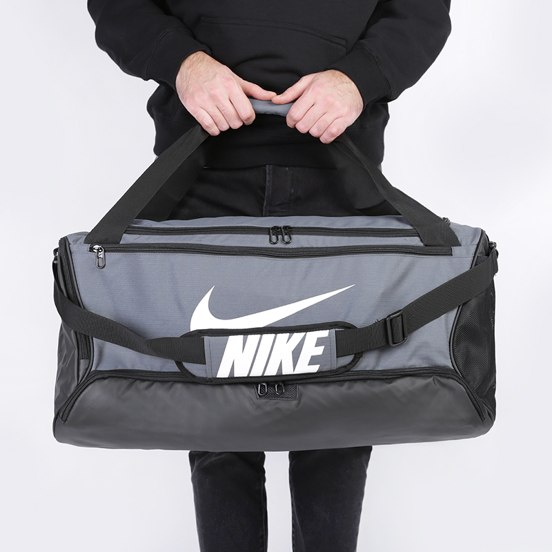  серая сумка Nike Brasilia Training Duffel Bag 60L BA5955-026 - цена, описание, фото 1